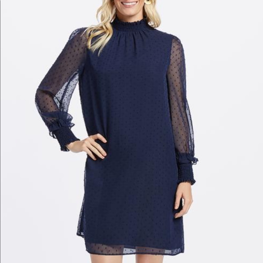 Swiss dot smocked dress Draper James TAG ON